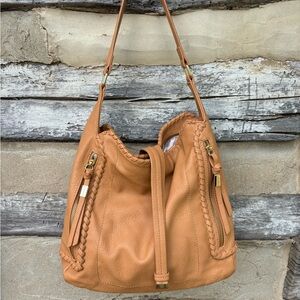 Big Buddha Camel Color Soft Leather Like Shoulder/Satchel